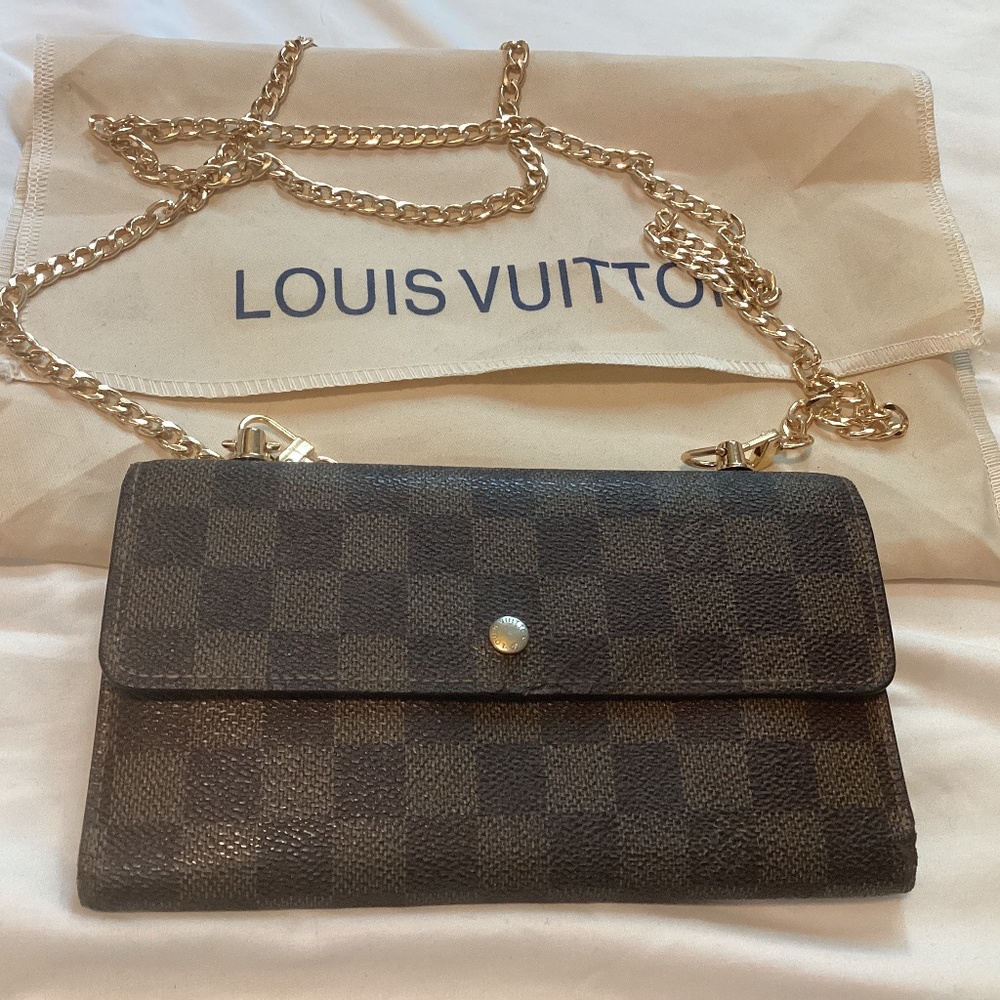 Louis Vuitton Damien pattern crossbody wallet